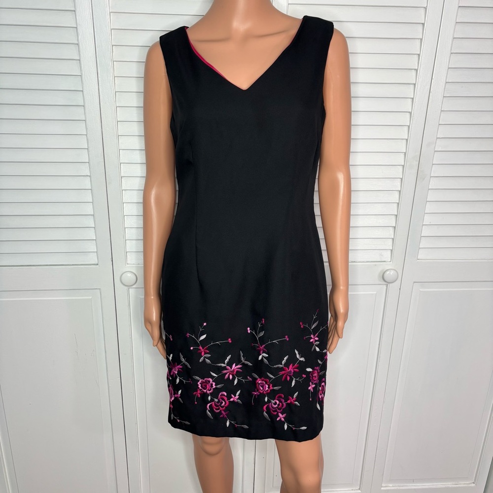 JOHN ROBERTS Sleeveless Dress in Black Size 10P